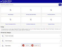 Tablet Screenshot of anudeepboilers.net